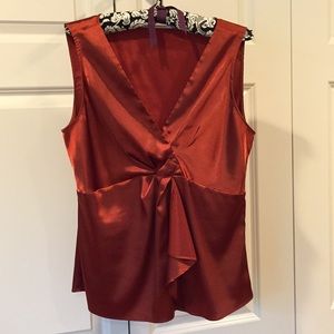 Tahari satin top